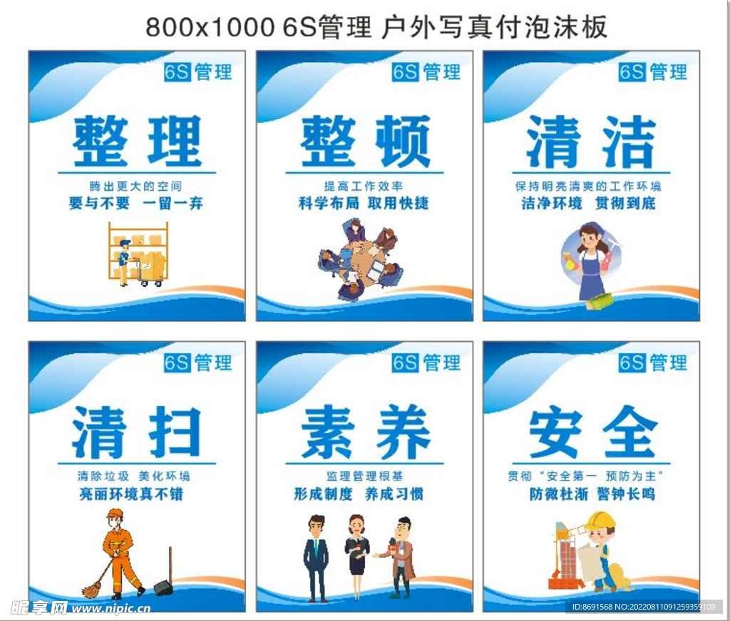 6s 企业文化管理制度展板