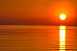 黄昏海上夕阳