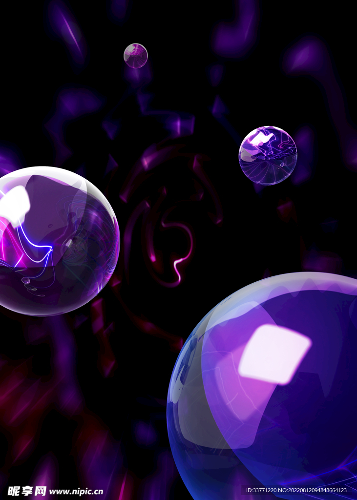 紫色水晶球背景