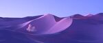 唯美紫色山丘风景