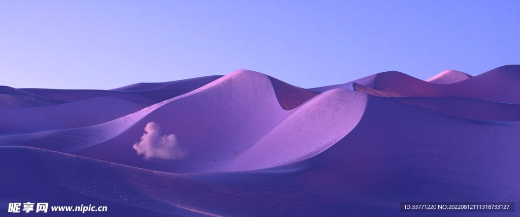 唯美紫色山丘风景