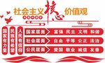 党建文化墙社会主义核心价值观