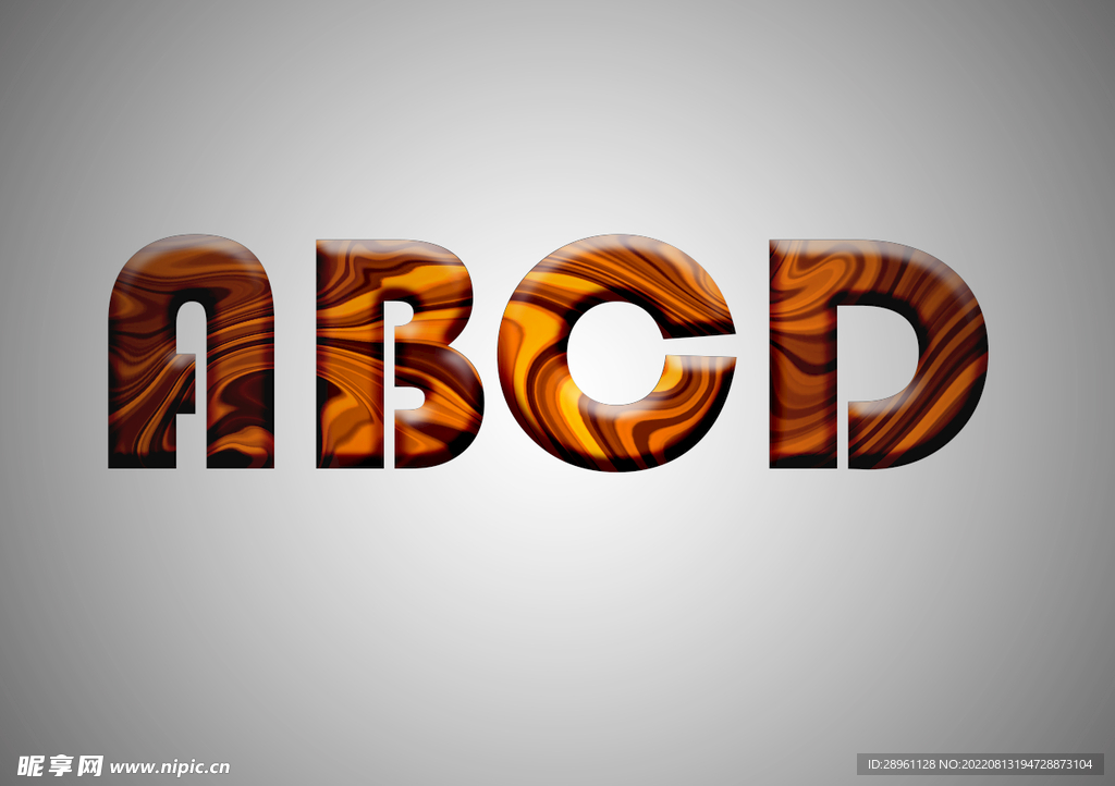  ABCD字体