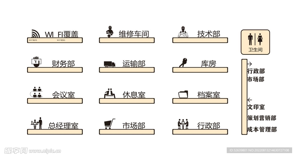 创意办公室门牌