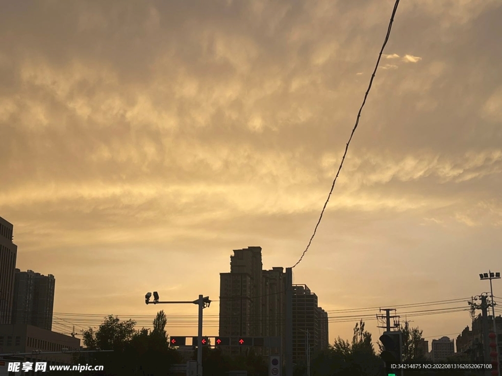 城市的夕阳