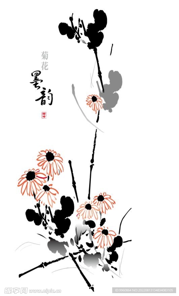 墨韵菊花