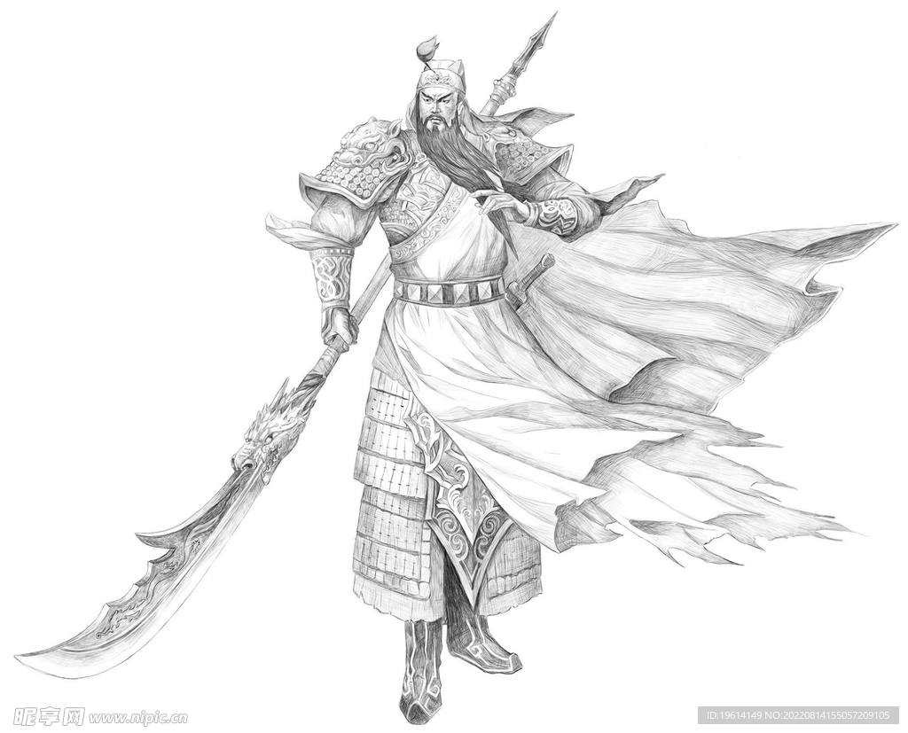 关羽素描