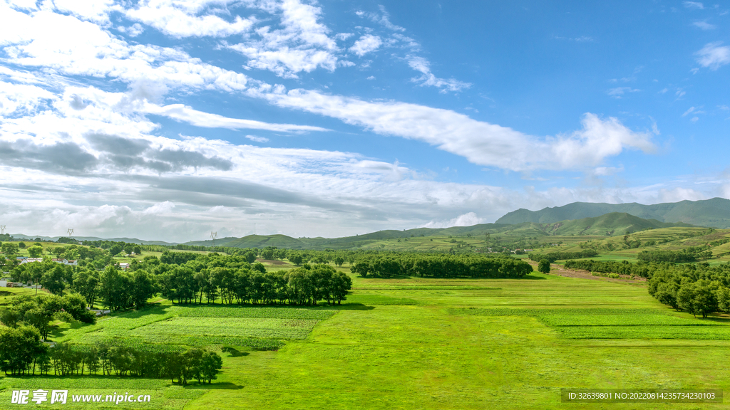内蒙古夏季田野景观