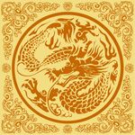 中国古典龙纹矢量