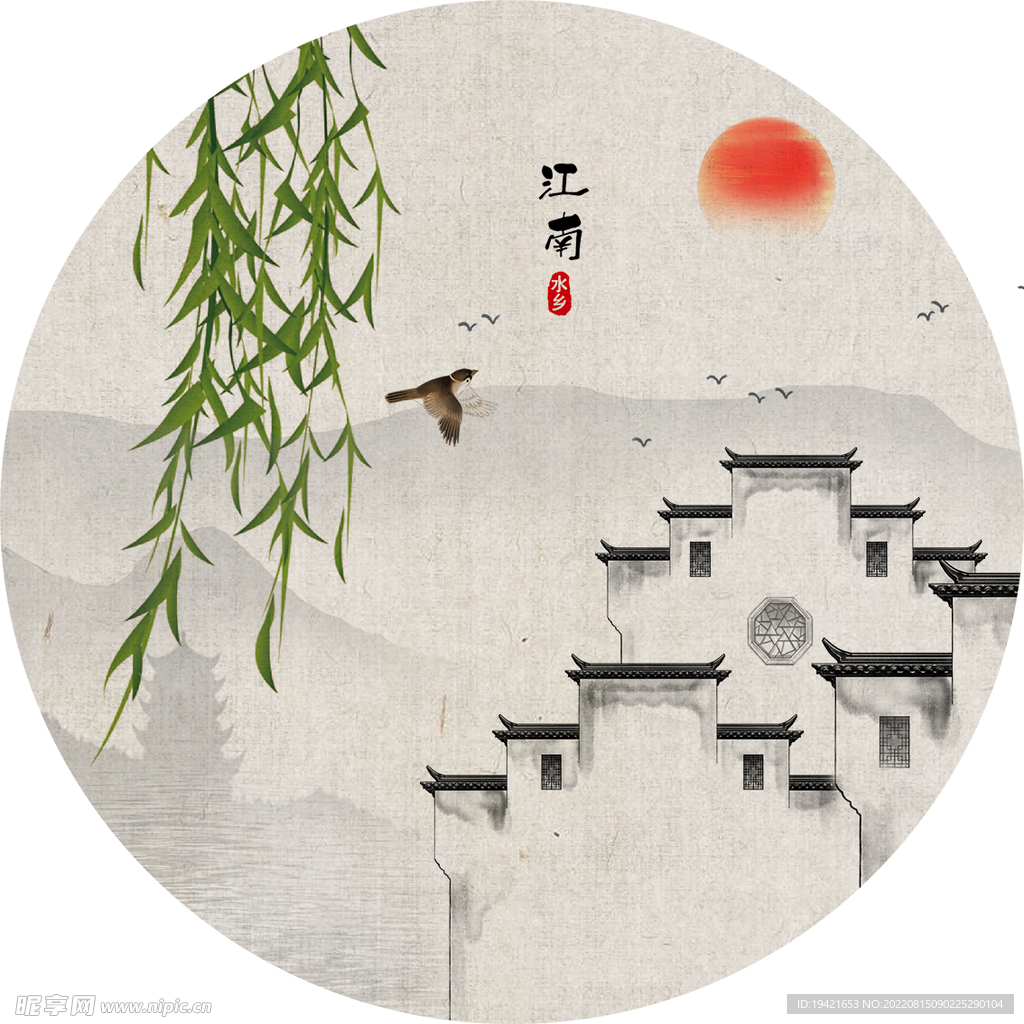 圆形装饰画