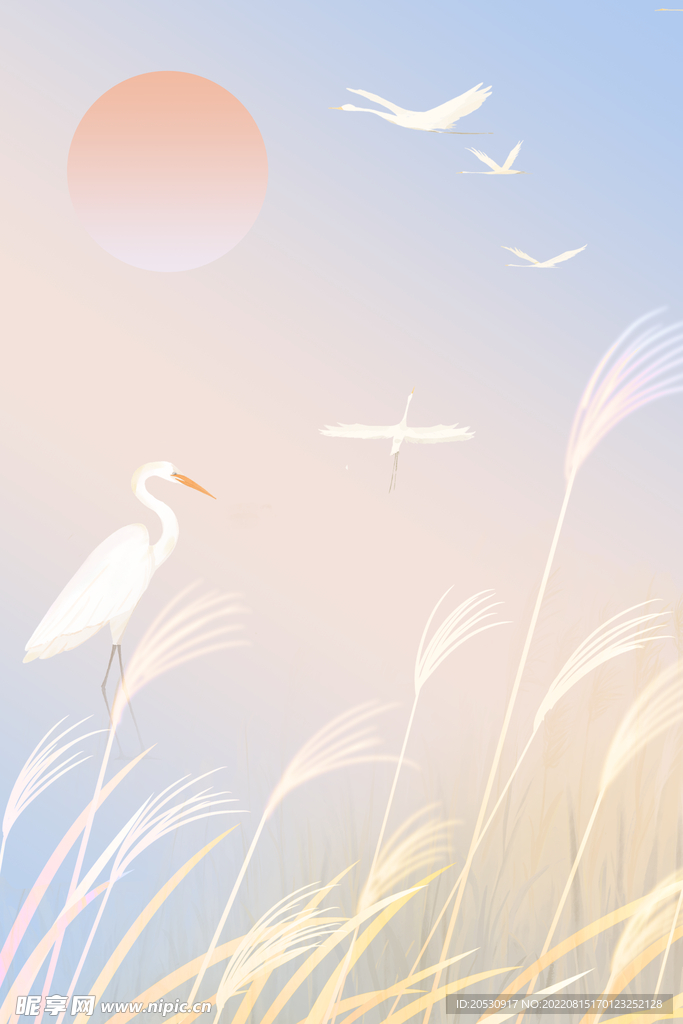 渐变简约海报背景