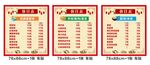 餐馆价目表