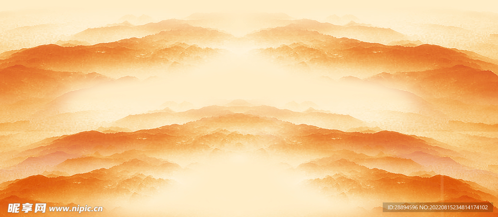 夕阳下云朵背景
