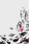 手绘古风插画背景图片