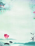  手绘古风插画背景图片