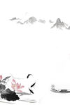  手绘古风插画背景图片