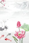  手绘古风插画背景图片