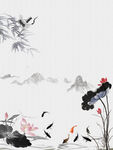 手绘古风插画背景图片