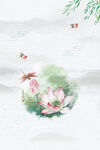  手绘古风插画背景图片
