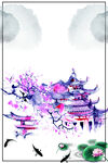 手绘古风插画背景图片