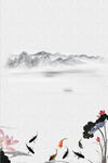 手绘古风插画背景图片