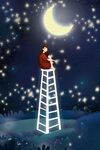 小清新星空插画图片