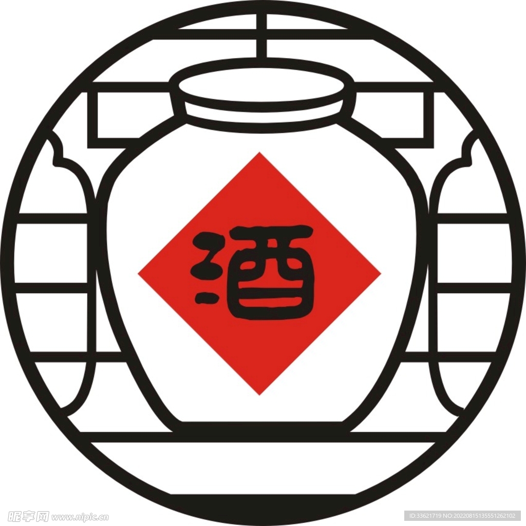 酒坛镂空花格