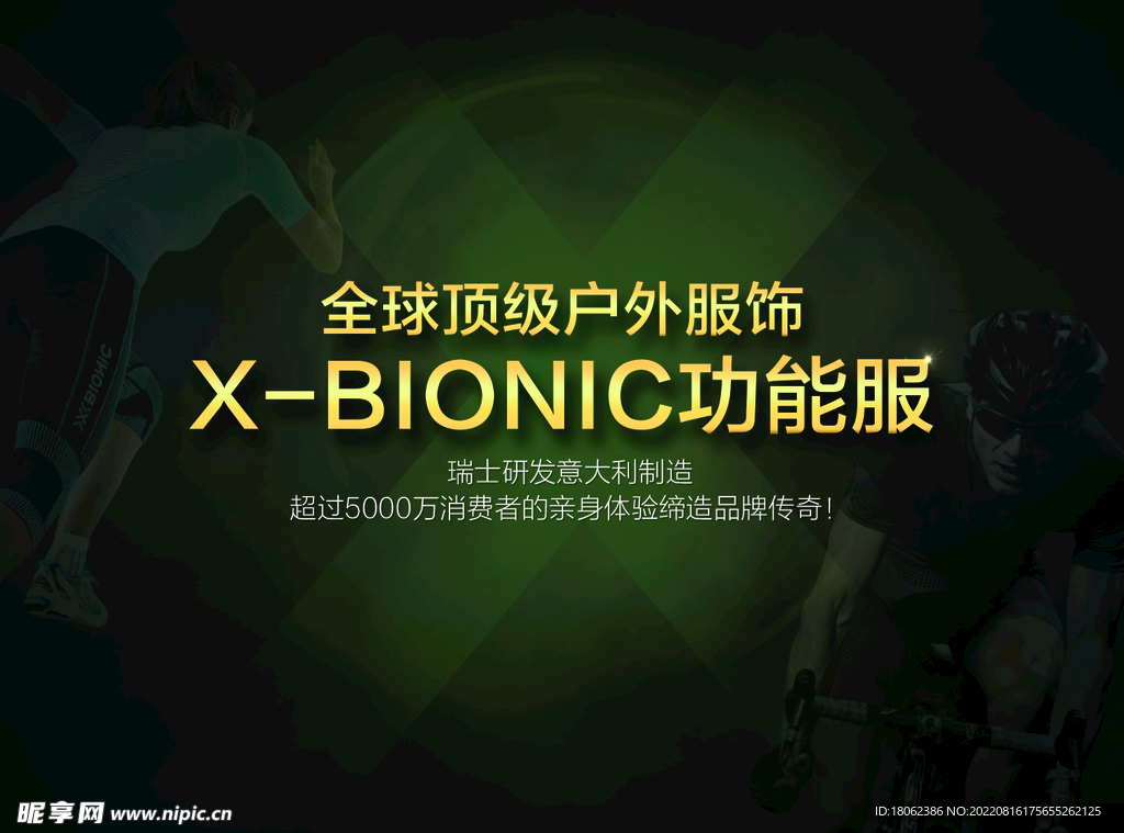 运动健身服饰品牌卡片
