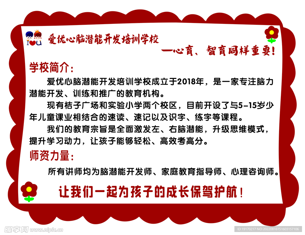 学校简介板