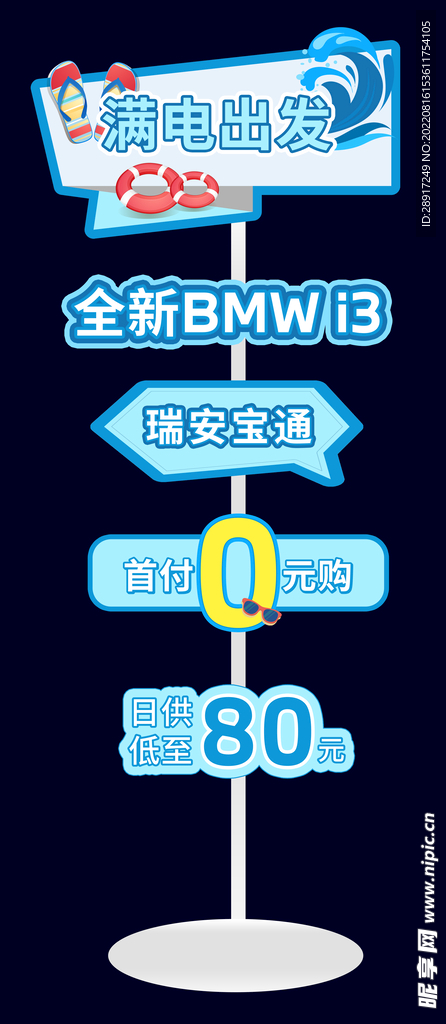 BMWi3,立牌