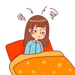  女孩失眠