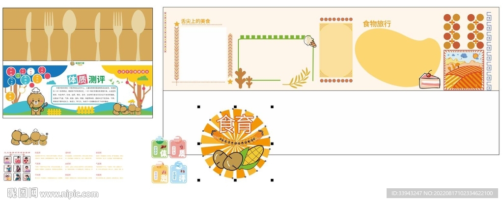 食育文化墙养生体质