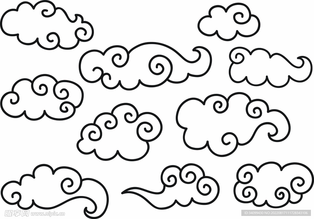ai矢量祥云图案