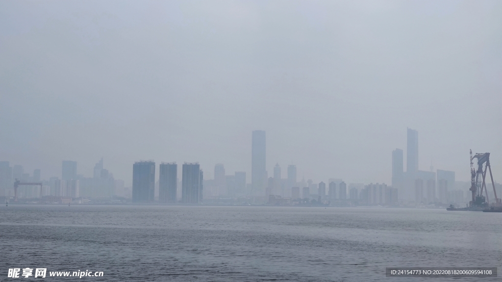 大连钻石湾海雾风景