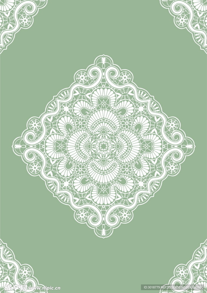 蕾丝花纹 