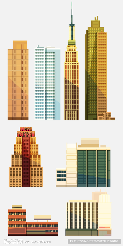 城市插画 