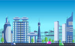 城市插画 
