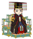 皇帝冕服坐像