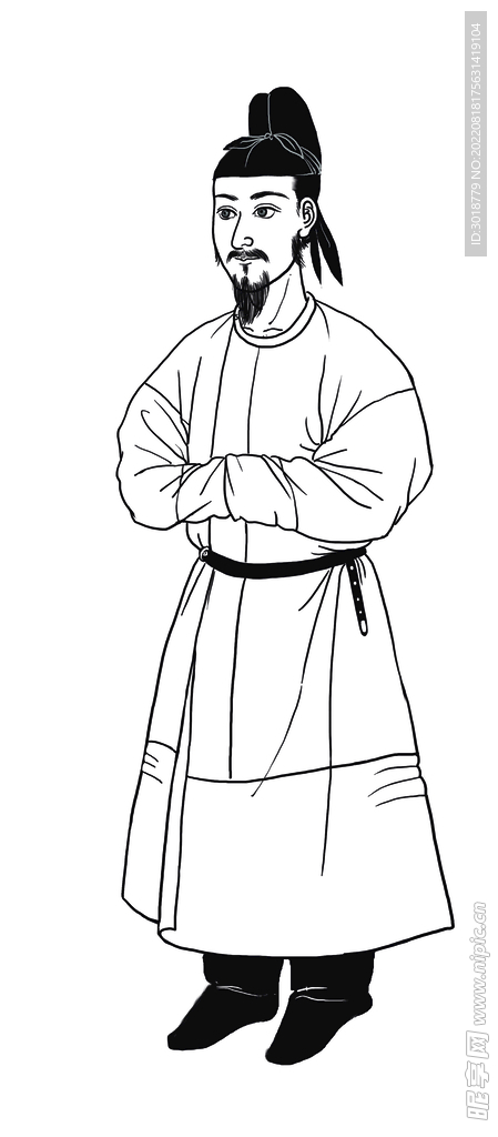 古代人物线稿