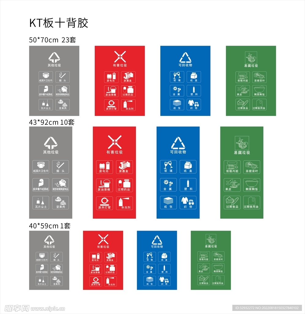 2020版生活垃圾分类图例标识