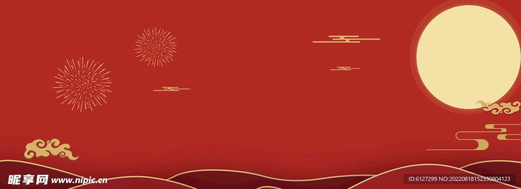 红色背景