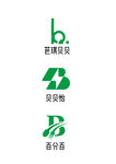 饭店外卖字母B标志