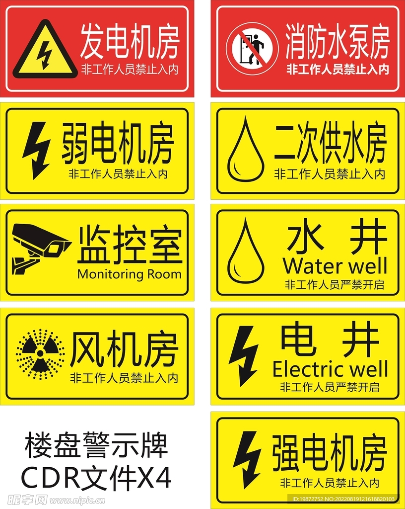 楼盘消防警示牌