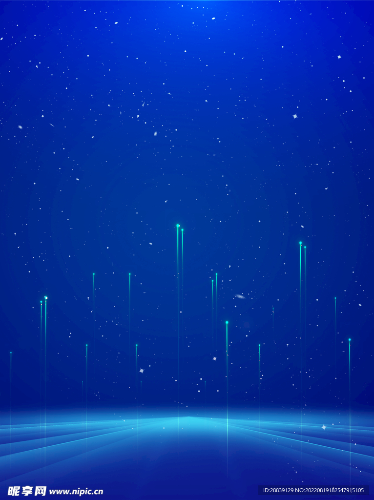蓝色科技背景 