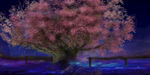 魔幻意境樱花树