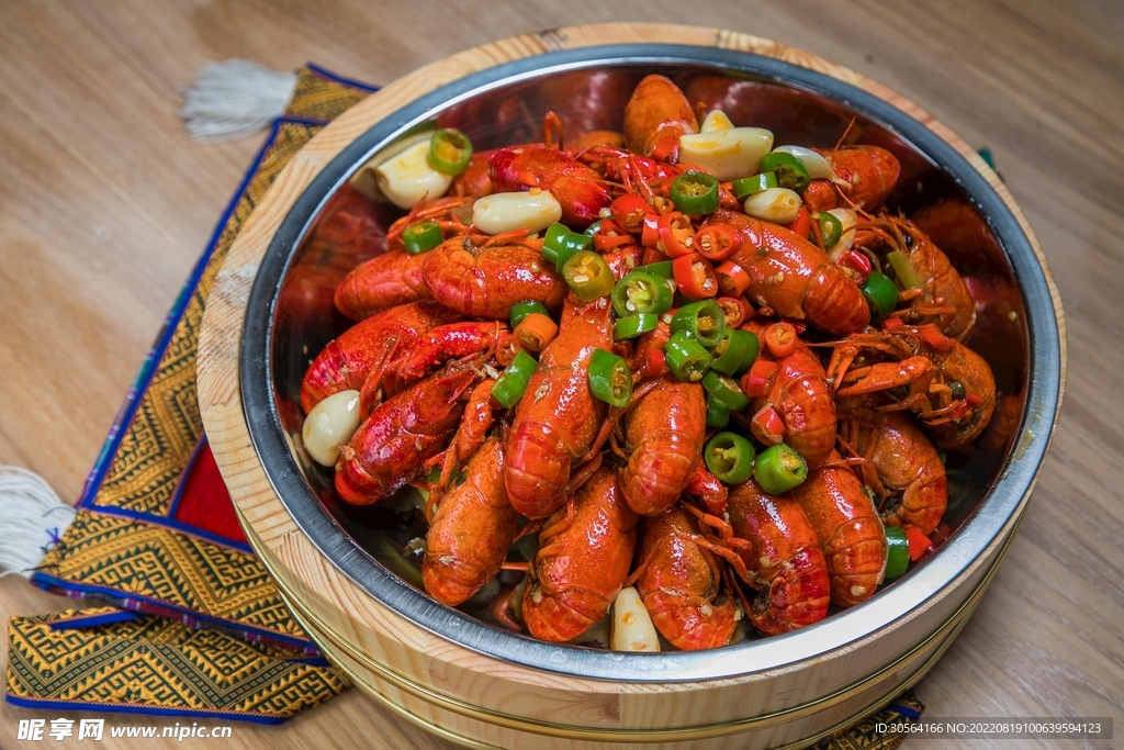 夏季麻辣小龙虾美食