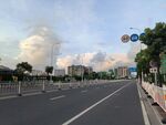 清晨马路风景