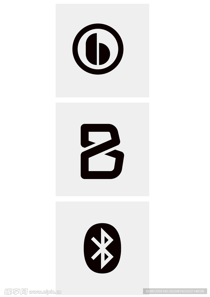 高端科技字母B标志