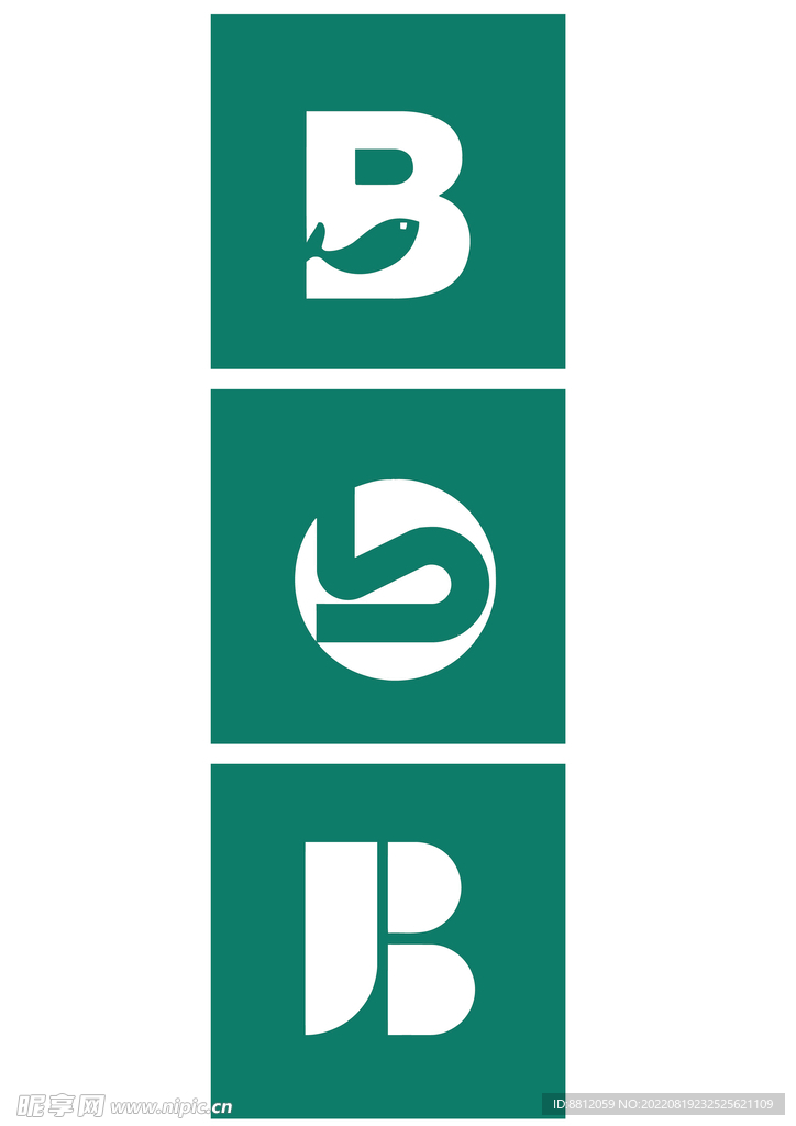 正负形字母B 标志