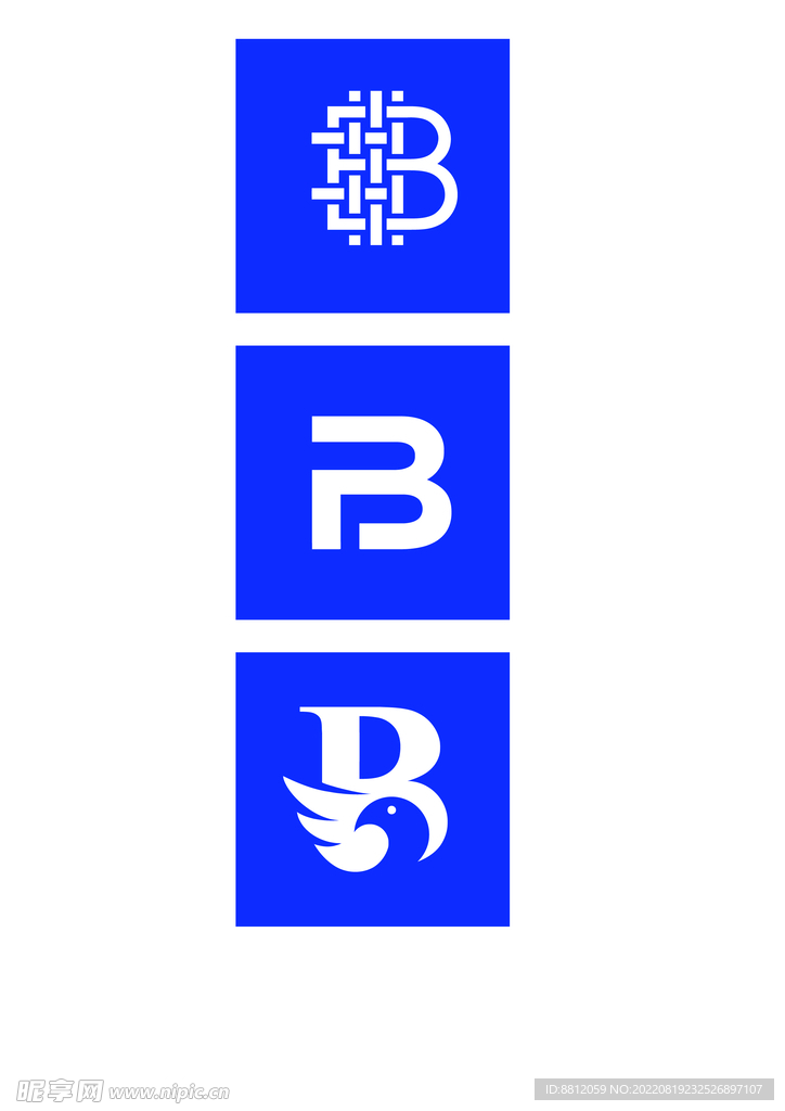 正负形及汇聚字母b标志